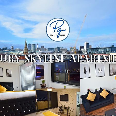 Penthouse - Amazing City Skyline Views - Balcony - Free Extra 2 Hours - Free Parking - Utilita Arena - Bullring Shopping - New St Station- Super King Size Bed Birmingam Exterior foto