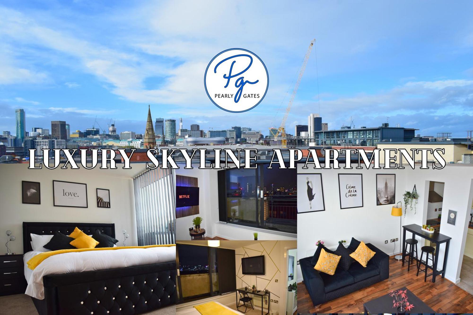 Penthouse - Amazing City Skyline Views - Balcony - Free Extra 2 Hours - Free Parking - Utilita Arena - Bullring Shopping - New St Station- Super King Size Bed Birmingam Exterior foto